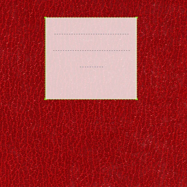 Capa de couro vermelho — Fotografia de Stock