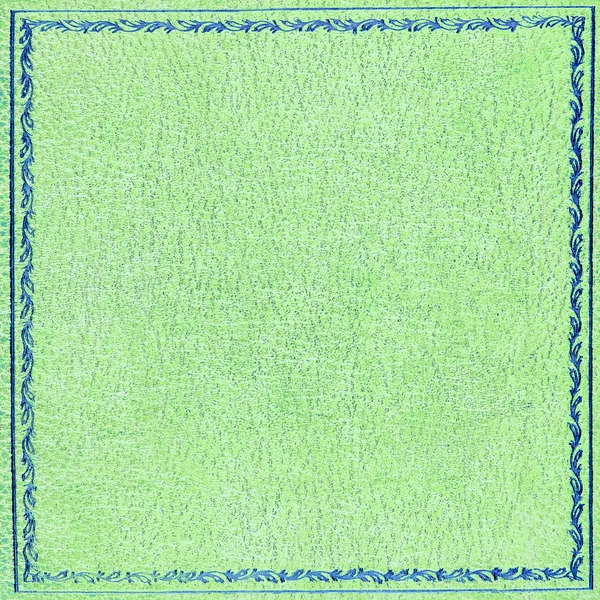 Capa de couro azul e verde — Fotografia de Stock