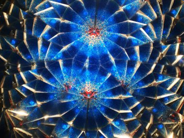 Soyut mavi, canlı ve geometrik arkaplan