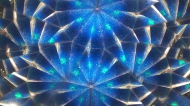 Soyut mavi arkaplan. Arka planda mavi şekillerin patlaması. Eğlence ya da parti kavramı