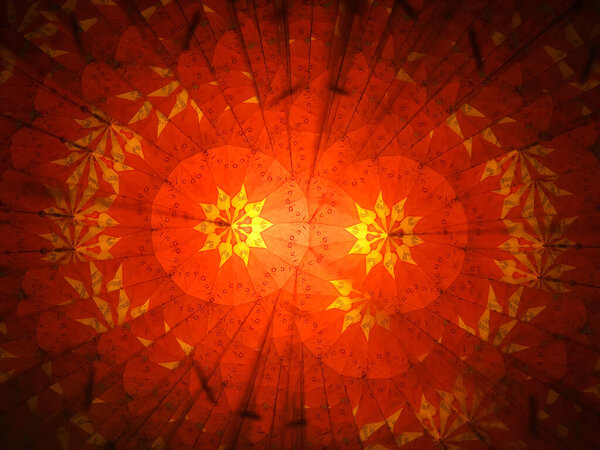 Абстрактный красный и желтый, яркий и геометрический фон