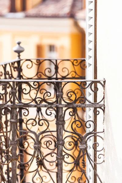 Старые Балконные Перила Концепция Античности Архитектуры Страны Средиземноморья Праздники Туризм — стоковое фото