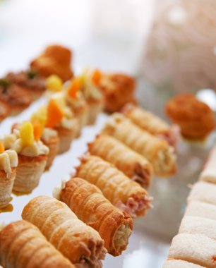 kokteyl düğün partisi için gıda