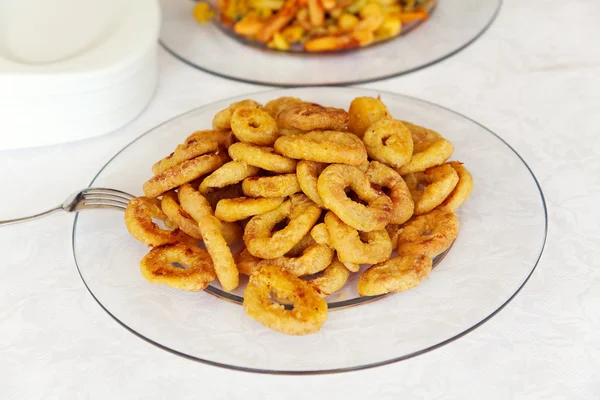 Gebakken calamares ringen — Stockfoto