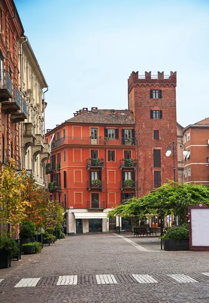 Asti, piazza Statuto, Piedmont, İtalya — Stok fotoğraf