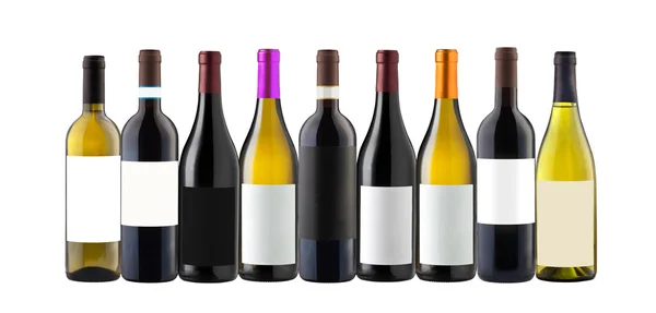 Grupo de botellas de vino . —  Fotos de Stock