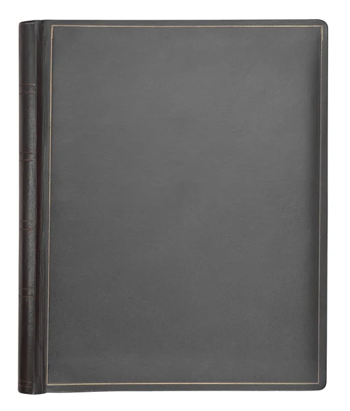 Gray leather hardcover book — Stock Photo, Image