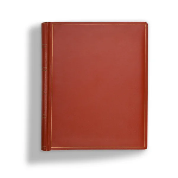 Brown leather cover — Stock Photo, Image