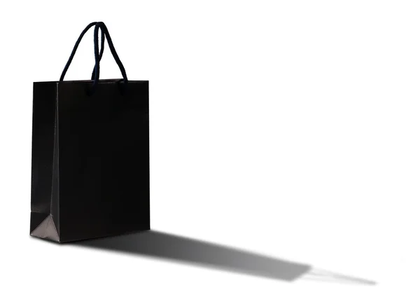 Black shopping bag. — Stock Photo, Image