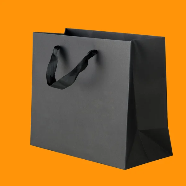 Black shopping bag. — Stock Photo, Image