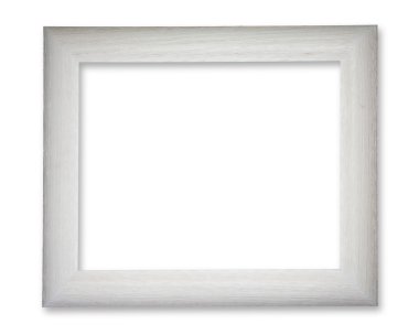 Beyaz ahşap çerçeve