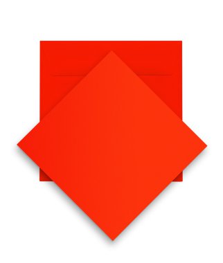 Zarf ve kartı yakın çekim