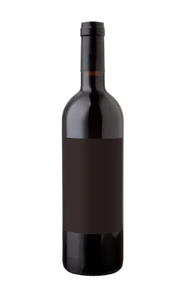 Wine bottle isolated on white — Stock Photo, Image