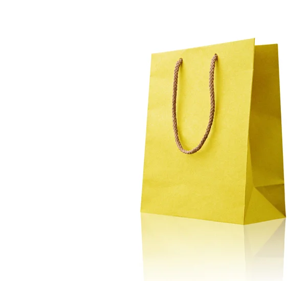 Bolsa de compras amarillo. —  Fotos de Stock