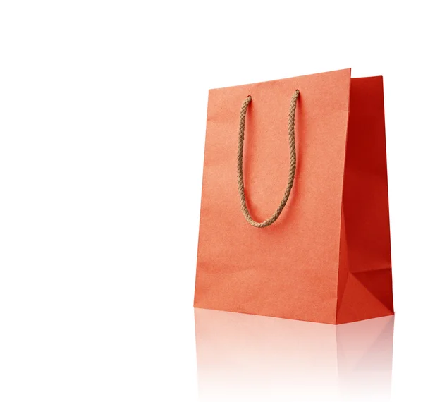 Röd shopping väska. — Stockfoto