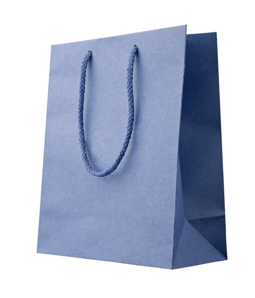 Bolsa de compras azul. — Foto de Stock