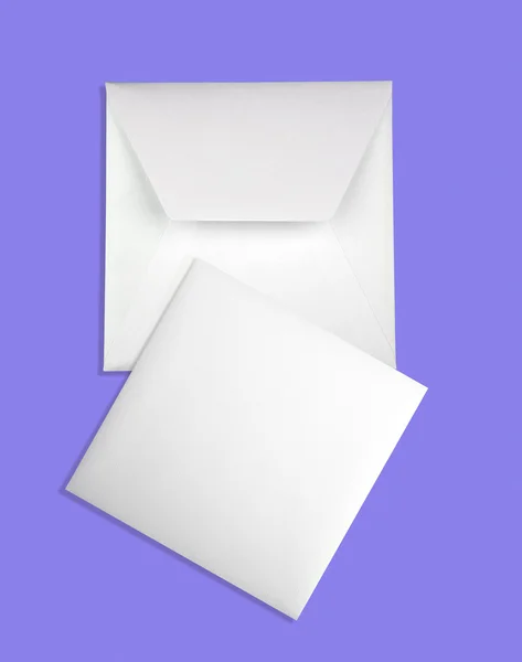 Close-up de envelope e cartão . — Fotografia de Stock