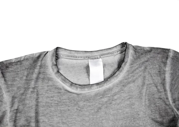 Detail šedé tričko — Stock fotografie
