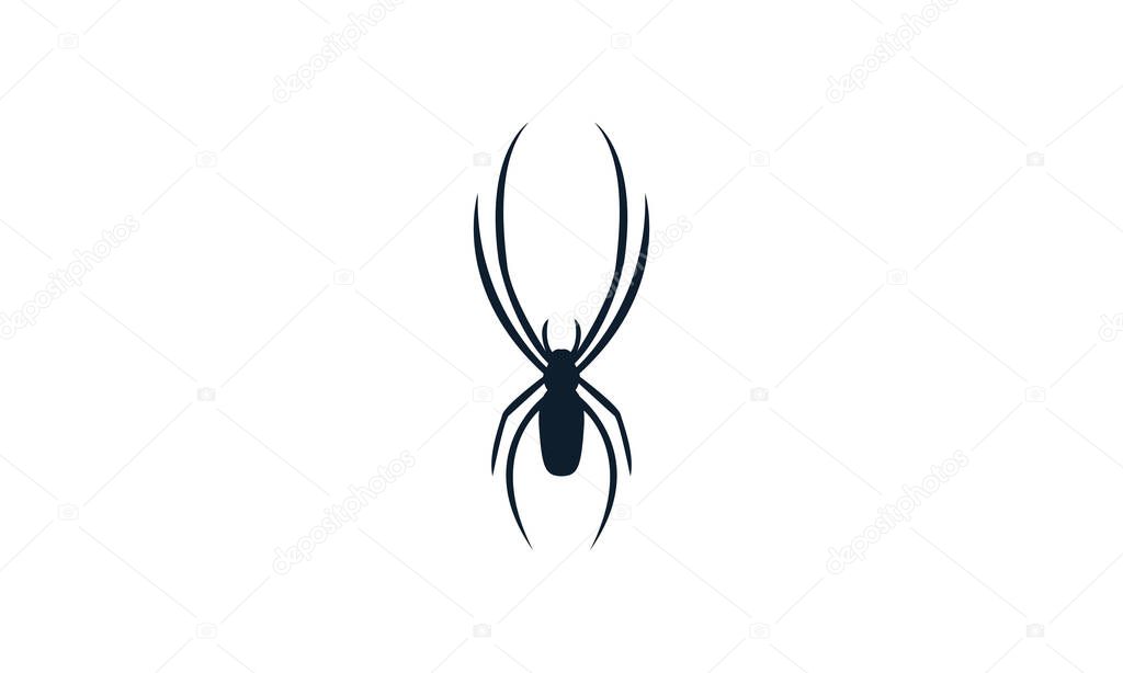 spider silhouette modern shape logo vector icon illustration design art