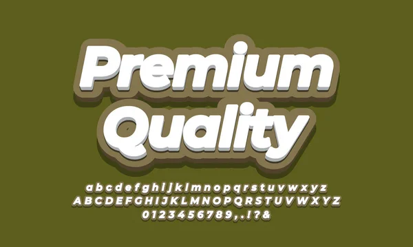 Calidad Premium Venta Descuento Promoción Texto — Vector de stock