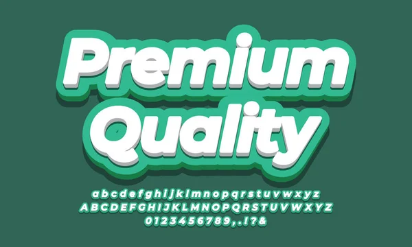 Calidad Premium Texto Marketing Verde — Vector de stock