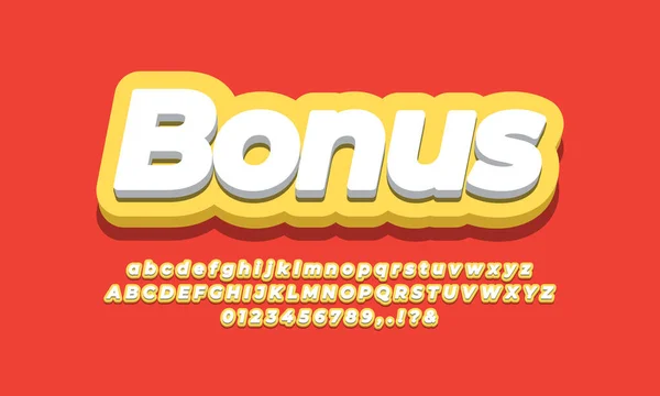 Bonus Text Gelbes Design — Stockvektor