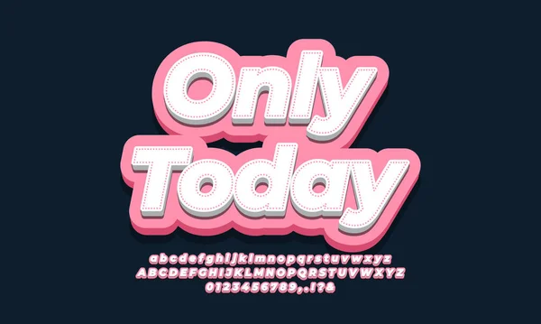 Only Today Inzeruje Růžový Design — Stockový vektor