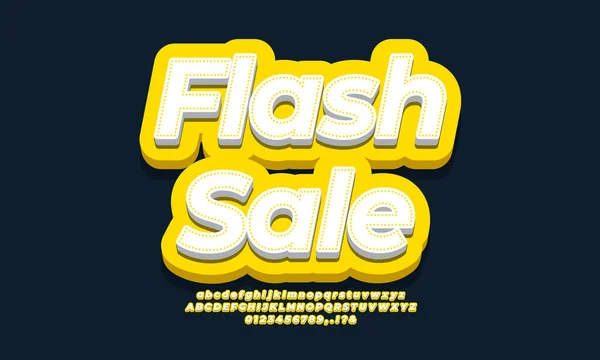 Flash Sale Скидка Продвижение Желтый Современный Шаблон — стоковый вектор