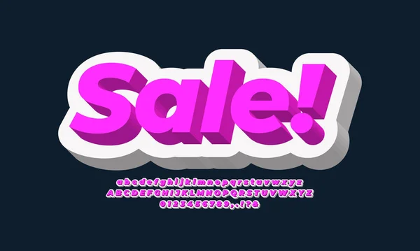 Sale Discount Promotion White Pink — Stock Vector