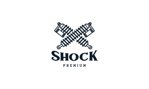 Jednoduchý Tlumič Automobilový Logo Vektorové Ikony Ilustrační Design — Stockový vektor