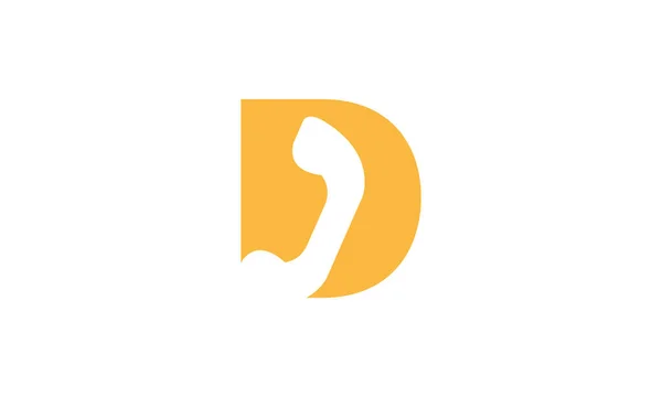 Letra Para Chamar Logotipo Símbolo Ícone Vetor Design Gráfico —  Vetores de Stock