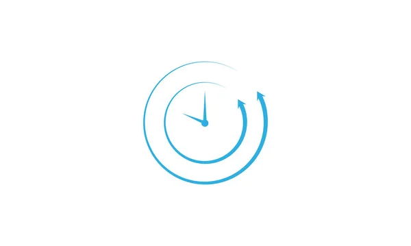 Saat Çizgisi Logo Simgesi Simgesi Vektör Grafik Tasarım Resimlerini Hızlı — Stok Vektör