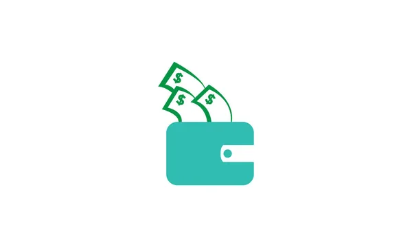 Bolsillo Con Dinero Símbolo Logotipo Colorido Icono Vector Gráfico Diseño — Archivo Imágenes Vectoriales