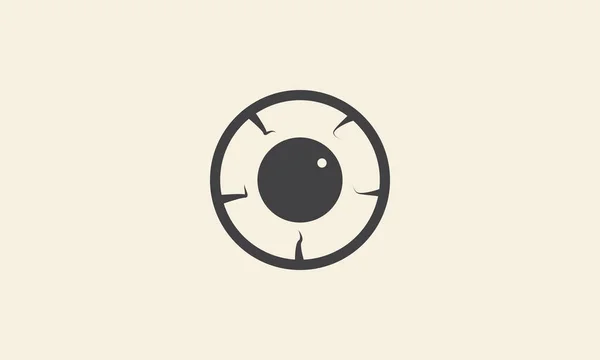 Círculo Olho Ponto Logotipo Simples Símbolo Ícone Vetor Gráfico Design — Vetor de Stock