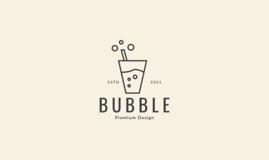 Lines drink glass bubble simple logo vector icon symbol graphic design illustration vector Lines drink glass bubble simple logo vector icon symbol graphic design illustration vector