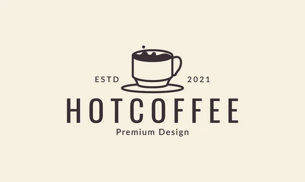 Heißgetränk Tasse Modern Logo Symbol Vektor Symbol Grafik Design Illustration — Stockvektor