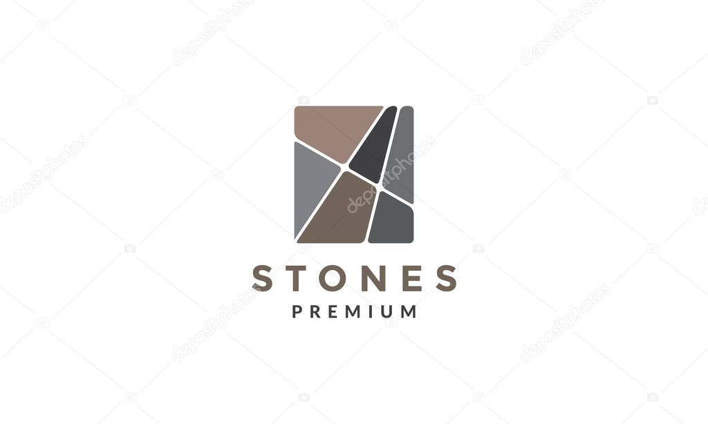 Stone color ceramic logo symbol vector icon illustration graphic design