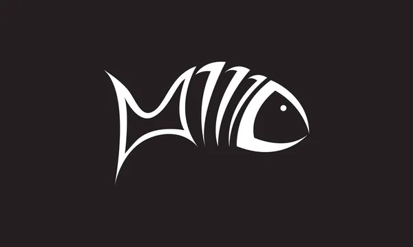 물고기 아이콘 디자인 그래픽 — 스톡 벡터