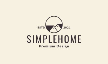ev komşusu basit logo vektör simgesi tasarımı grafik illüstrasyonuName