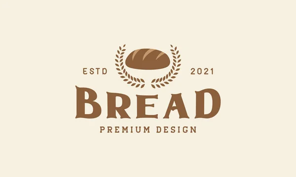 Vintage Choklad Bröd Logotyp Vektor Symbol Ikon Design Grafisk Illustration — Stock vektor