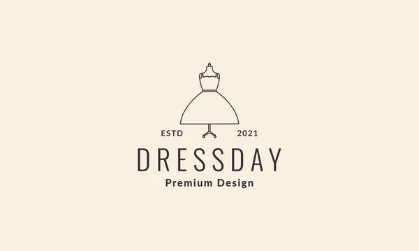 Γραμμές Γυναίκες Φόρεμα Boutique Λογότυπο Εικονίδιο Διάνυσμα Γραφικό Σχέδιο Εικονογράφηση — Διανυσματικό Αρχείο