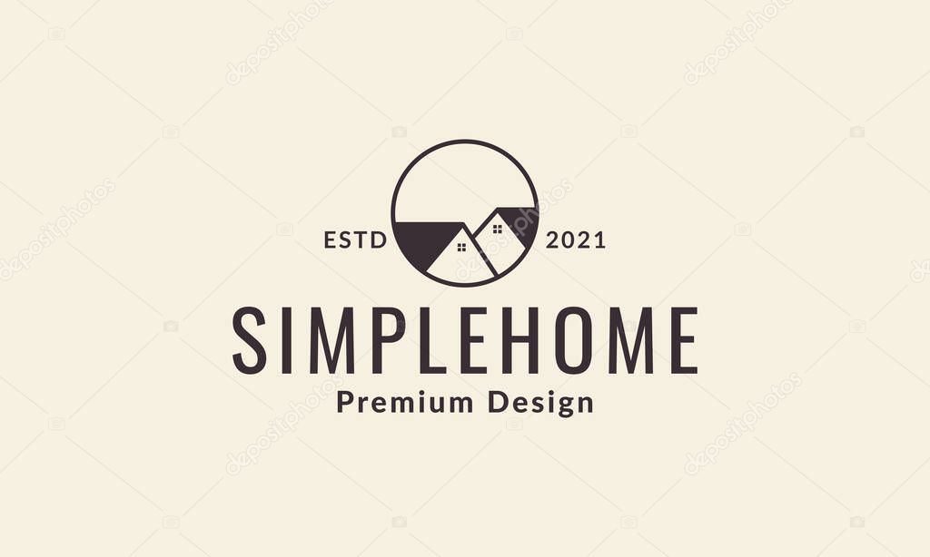 Home neighbor simple logo vector symbol icon design graphic illustration