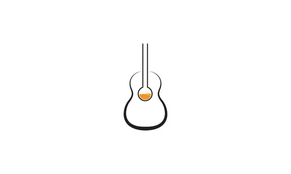ギター研究室ロゴマークベクターアイコンイラストグラフィックデザイン — ストックベクタ