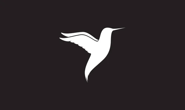 Modern Shape Silhouette Hummingbird Logo Symbol Vector Icon Illustration Graphic — Stock Vector