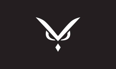 modern baş şekli baykuş logo vektör resim tasarımı