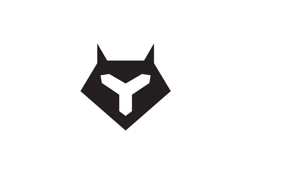 Letra Con Cabeza Animal Logo Vector Icono Ilustración Diseño — Archivo Imágenes Vectoriales