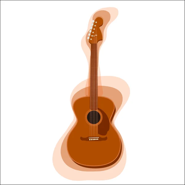 Watercolor Guitar illustration — Stock Vector