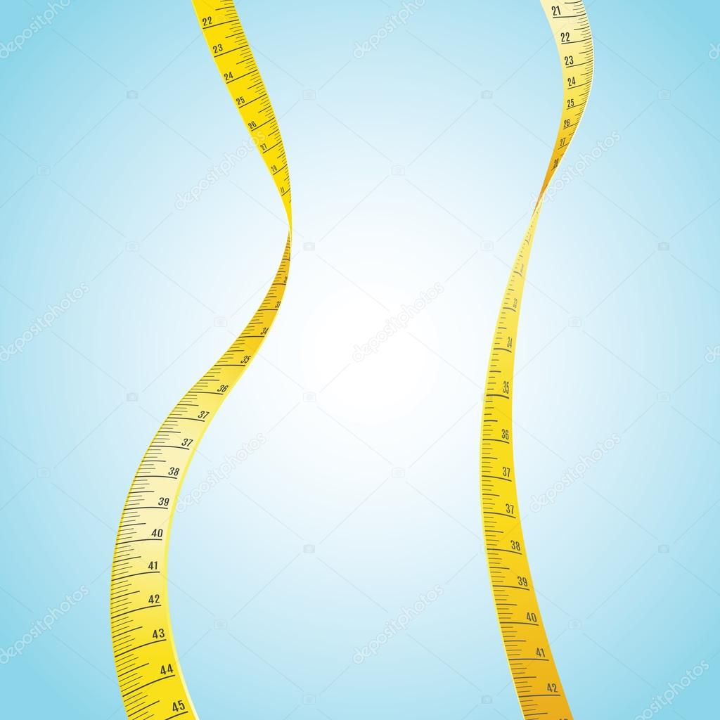 Measuring Tape in a shape of a woman's slim body