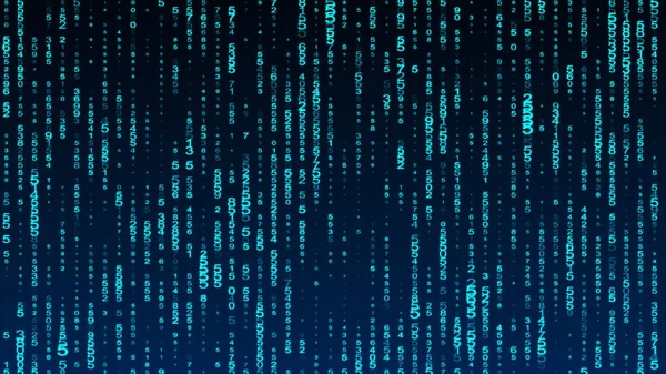 Digital Background Blue Matrix Matrix Background Binary Computer Code Hacker — Stock Photo, Image