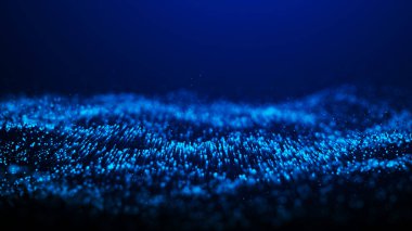 Müzik için dengeleyici. Müzik soyut dalga arkaplanı. Yapay zeka. Büyük veri görselleştirmesi. 3d oluşturma.